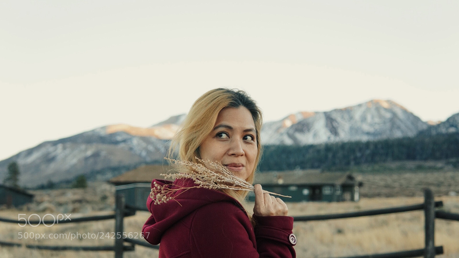Sony a6300 sample photo. Red hooded woman photography