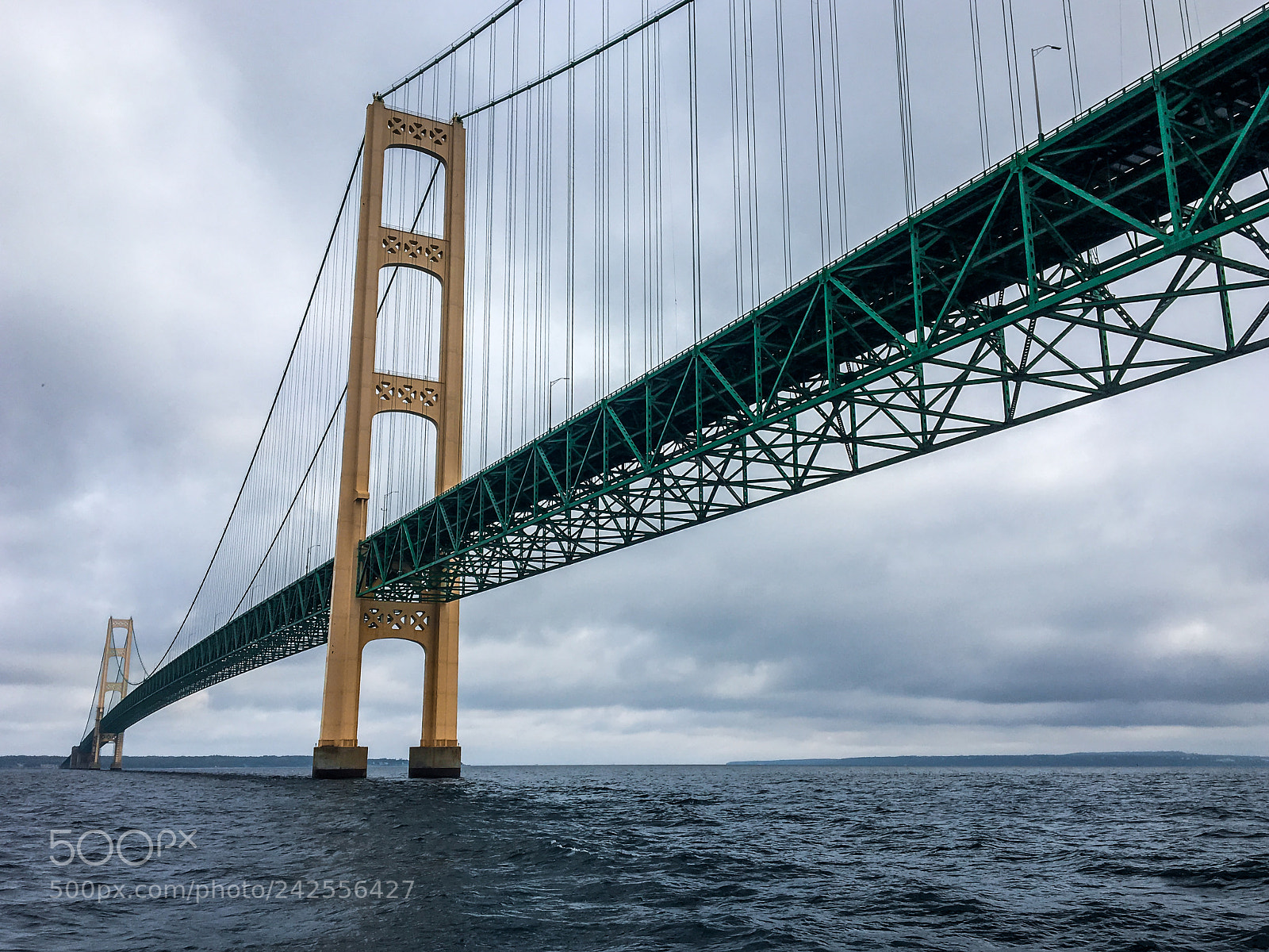 Apple iPhone 6s sample photo. Mackinac bridge, michigan photography