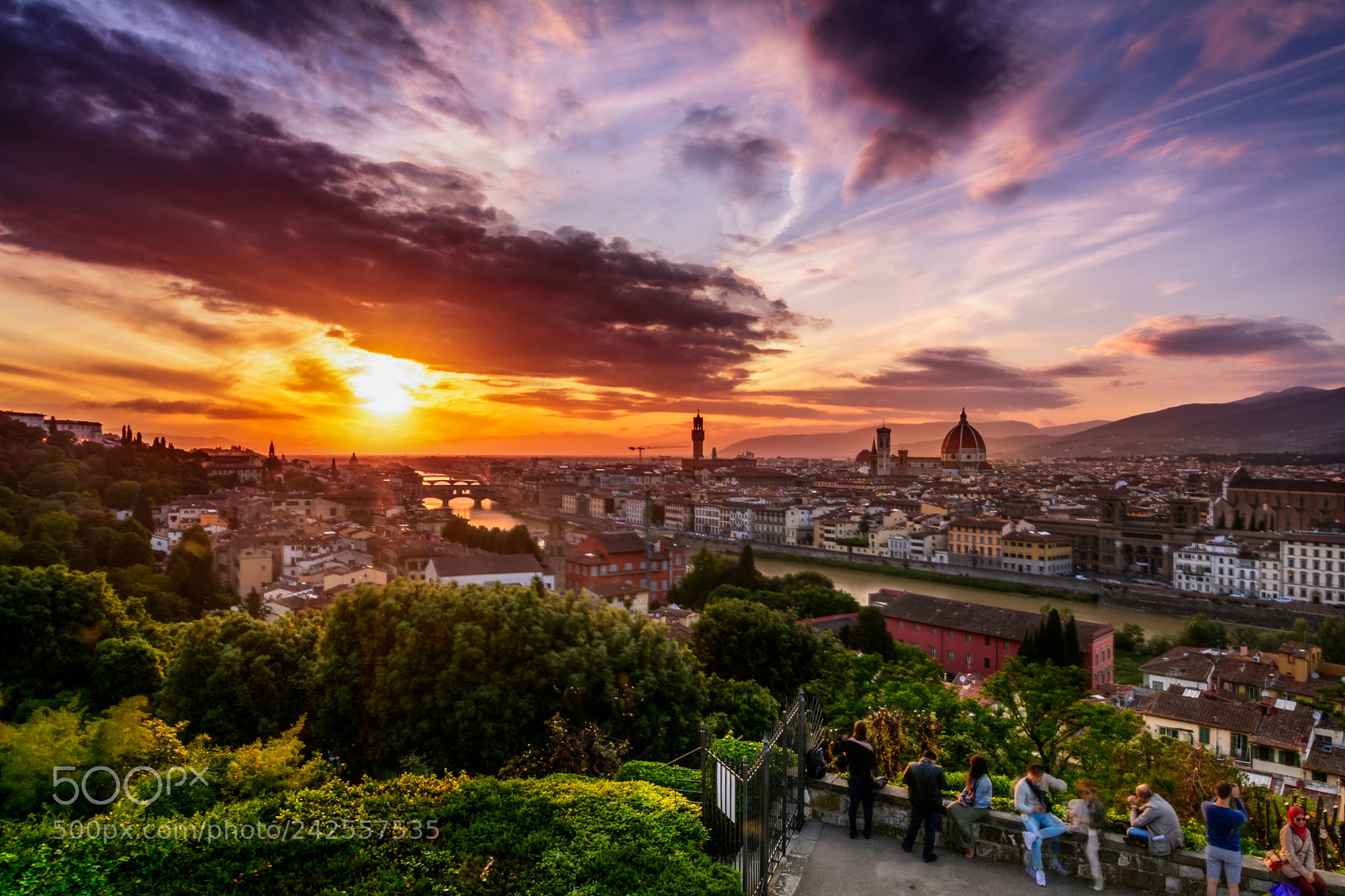 Nikon D7100 sample photo. A sunset over florence photography