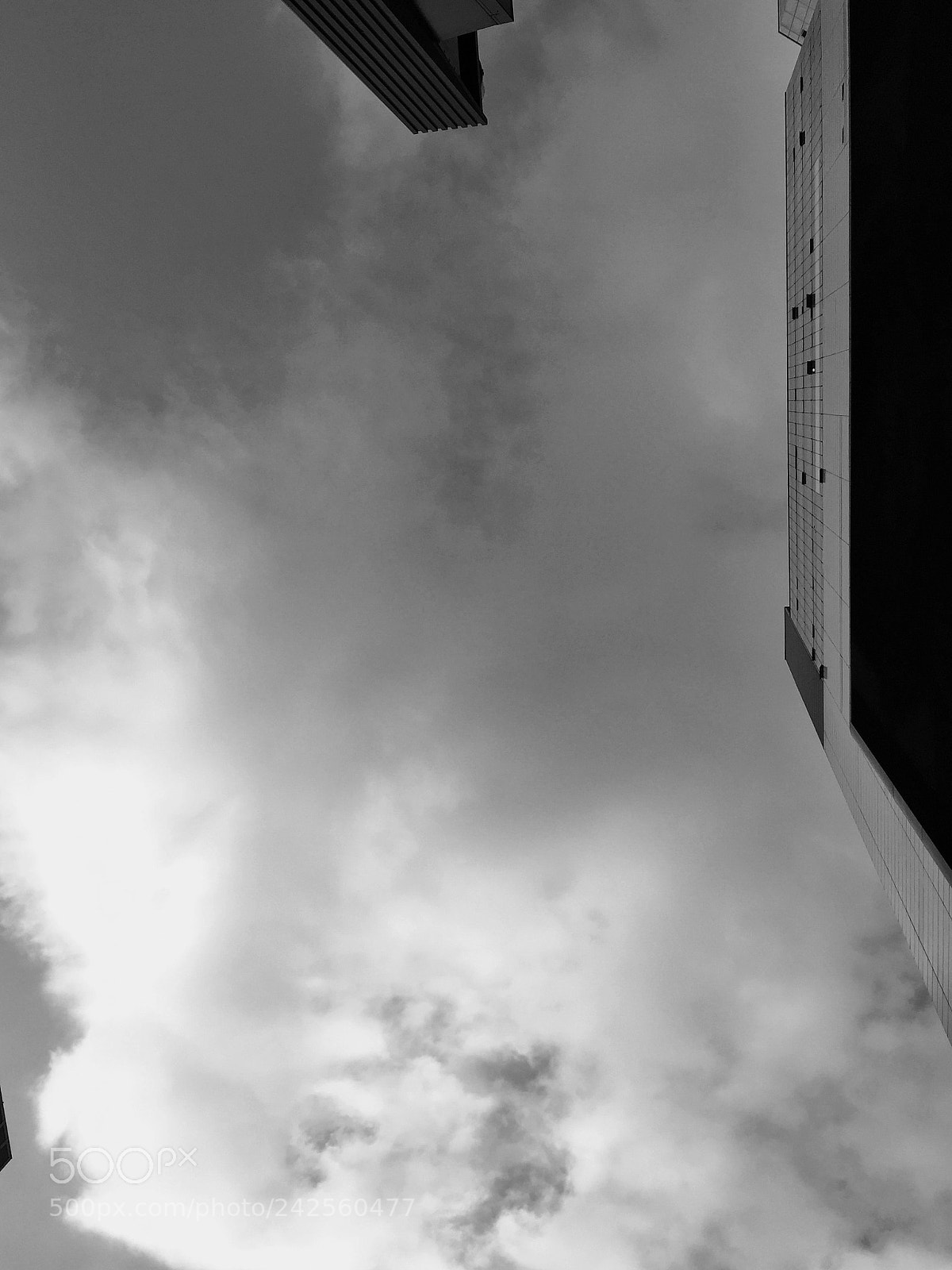 Apple iPhone 6 sample photo. Sky building b&w photography