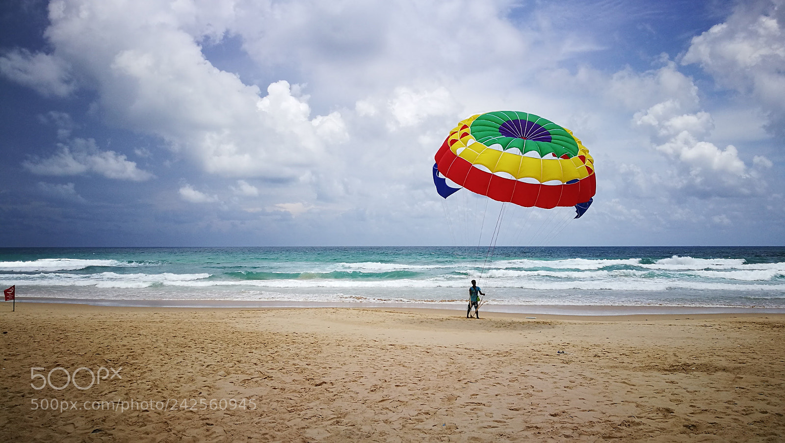 HUAWEI P9 sample photo. Colourful parachute at a photography