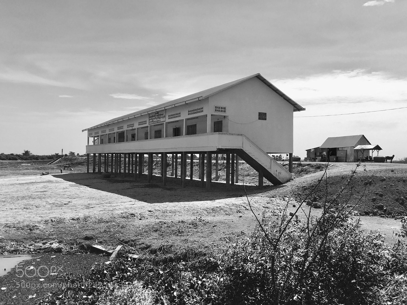 Apple iPhone 6s sample photo. Countryside primary school in photography