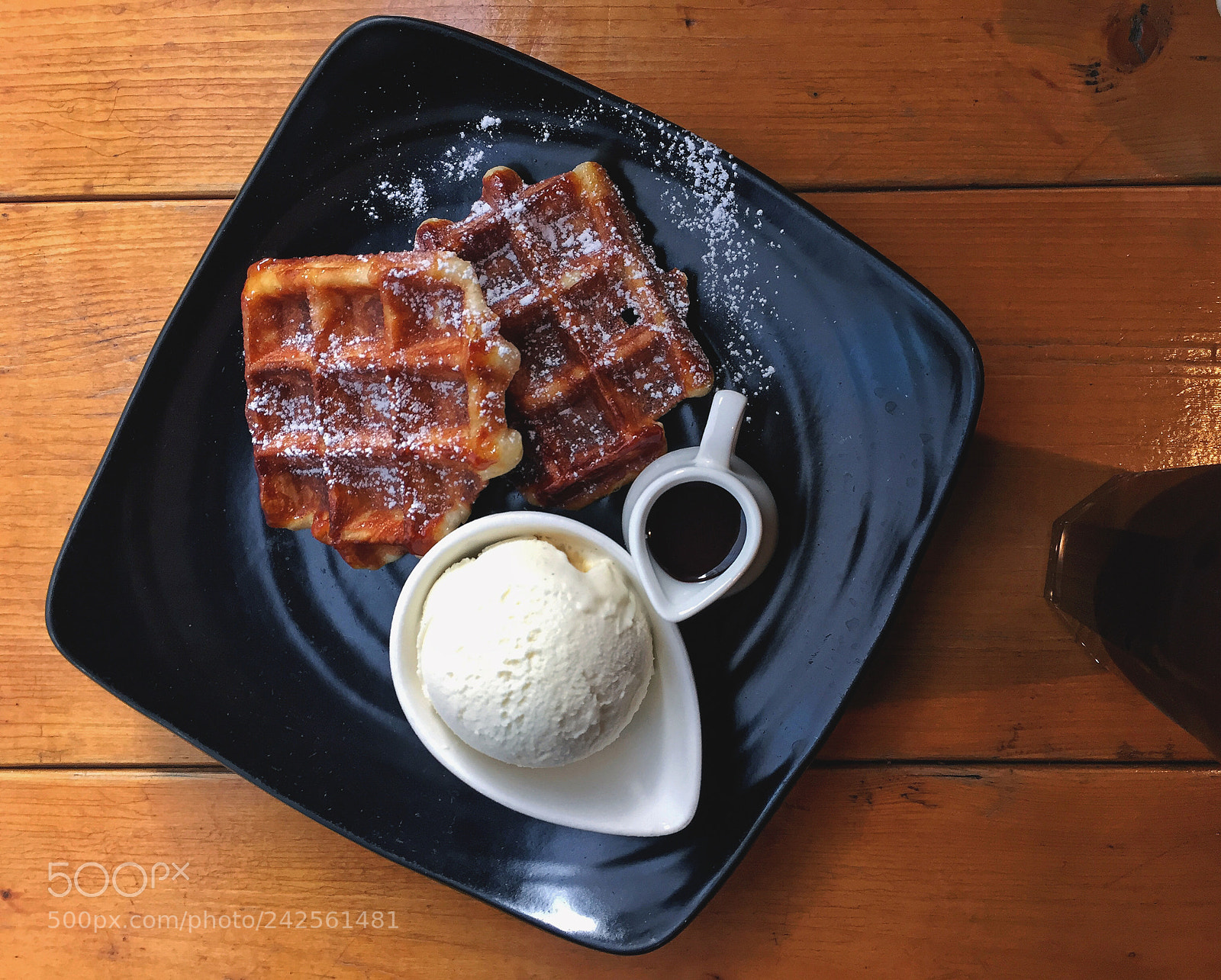 Apple iPhone 6 sample photo. Waffle dessert photography