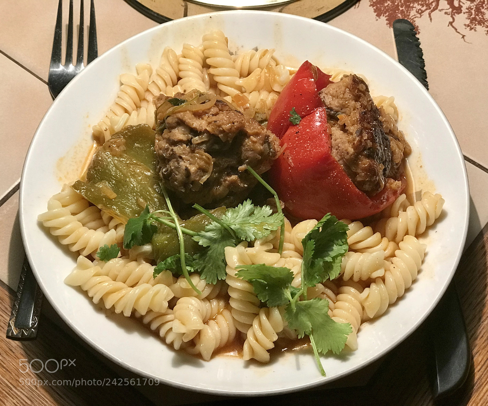 Apple iPhone 7 Plus sample photo. Gef llte paprikaschoten mit photography