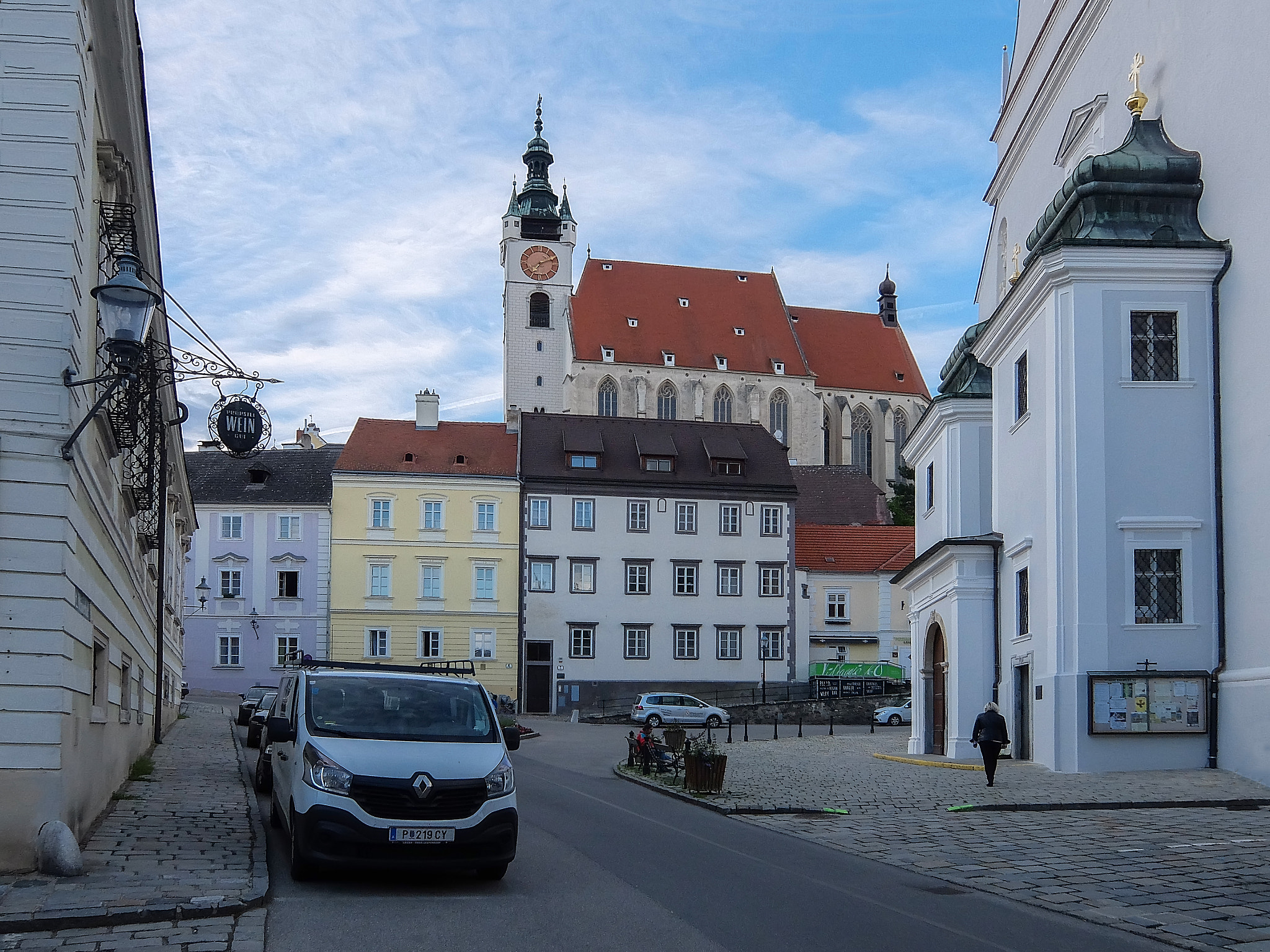 Fujifilm XQ1 sample photo. A street of old krems. austria photography