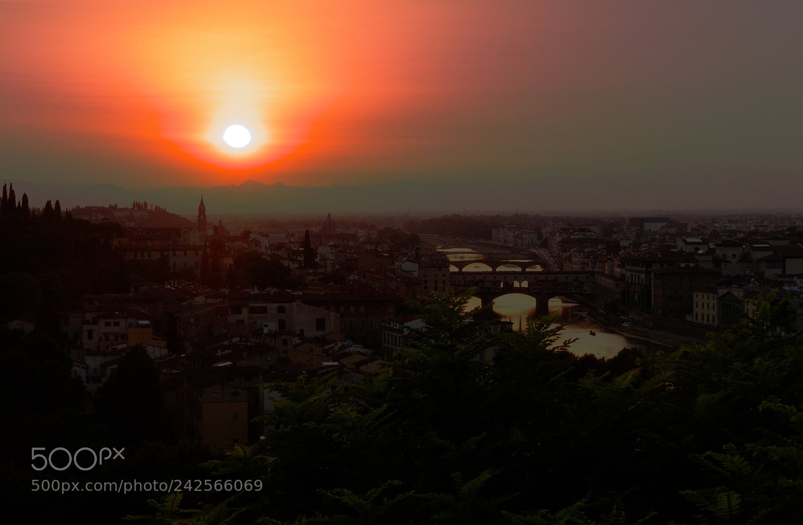 Panasonic Lumix DMC-FZ200 sample photo. Sunset in firenze photography