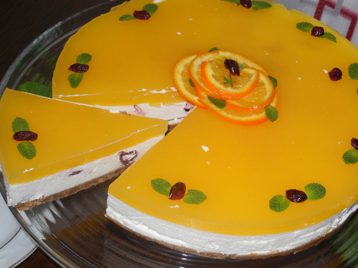 Nikon Coolpix S6500 sample photo. Cheese cake reteta cu crema de iaurt si jeleu de portocale photography