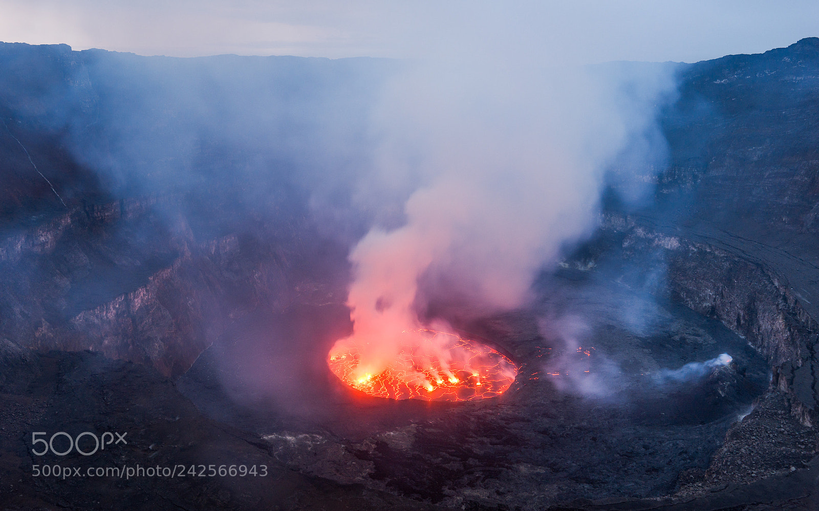 Sony SLT-A99V sample photo. Sunset on the nyiragongo photography