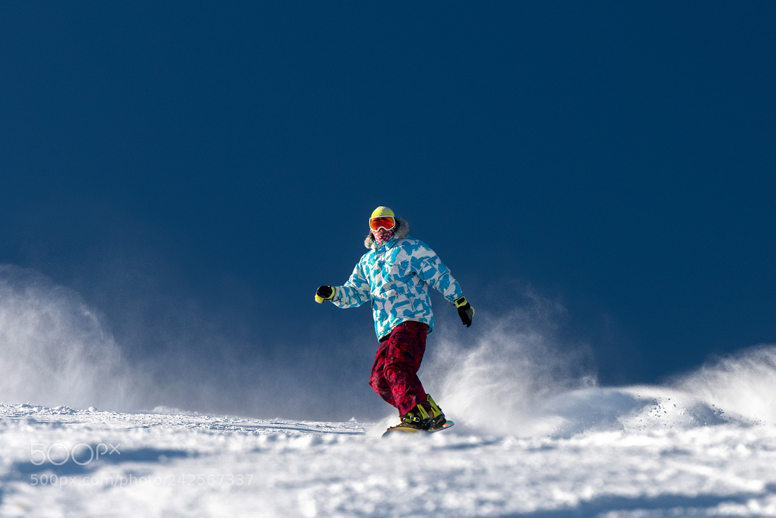 Nikon D810 sample photo. Snowboarder at ski slope photography