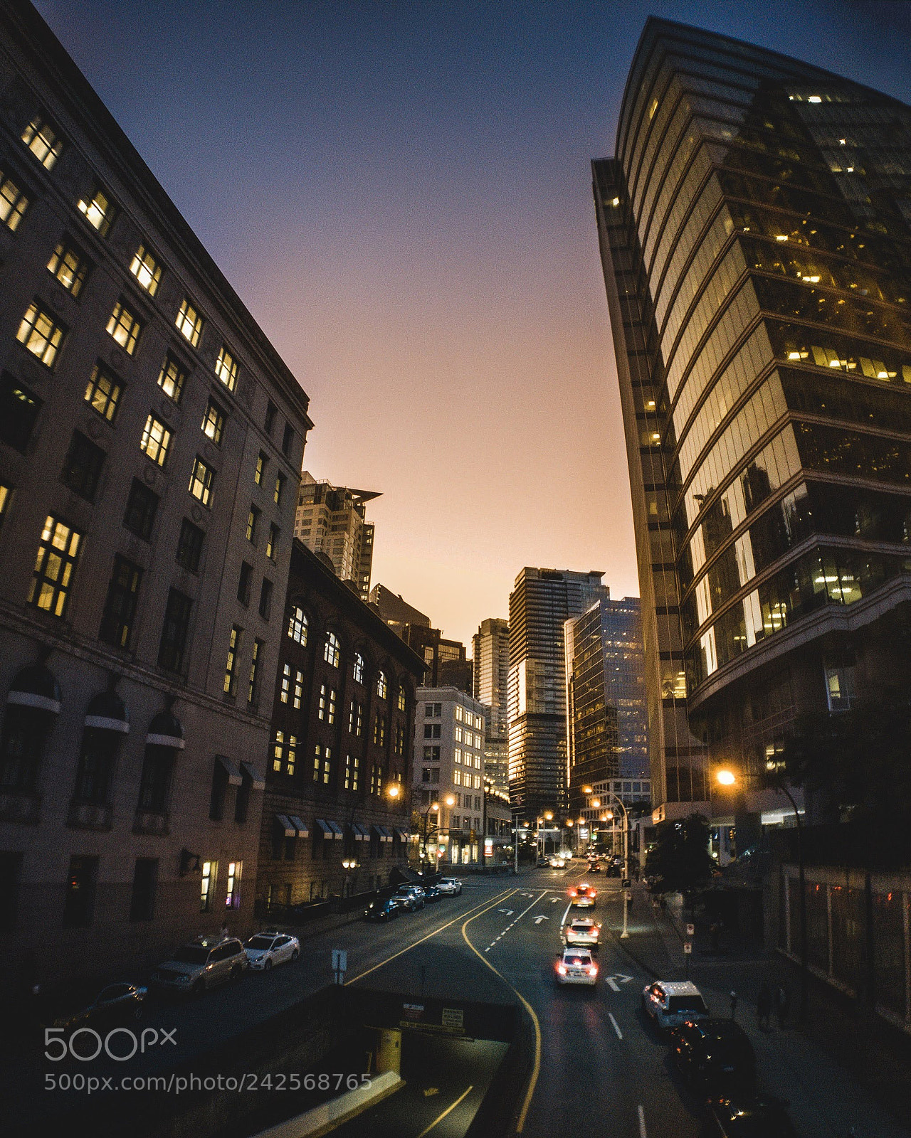 OnePlus A3000 sample photo. Vancouver at dusk photography
