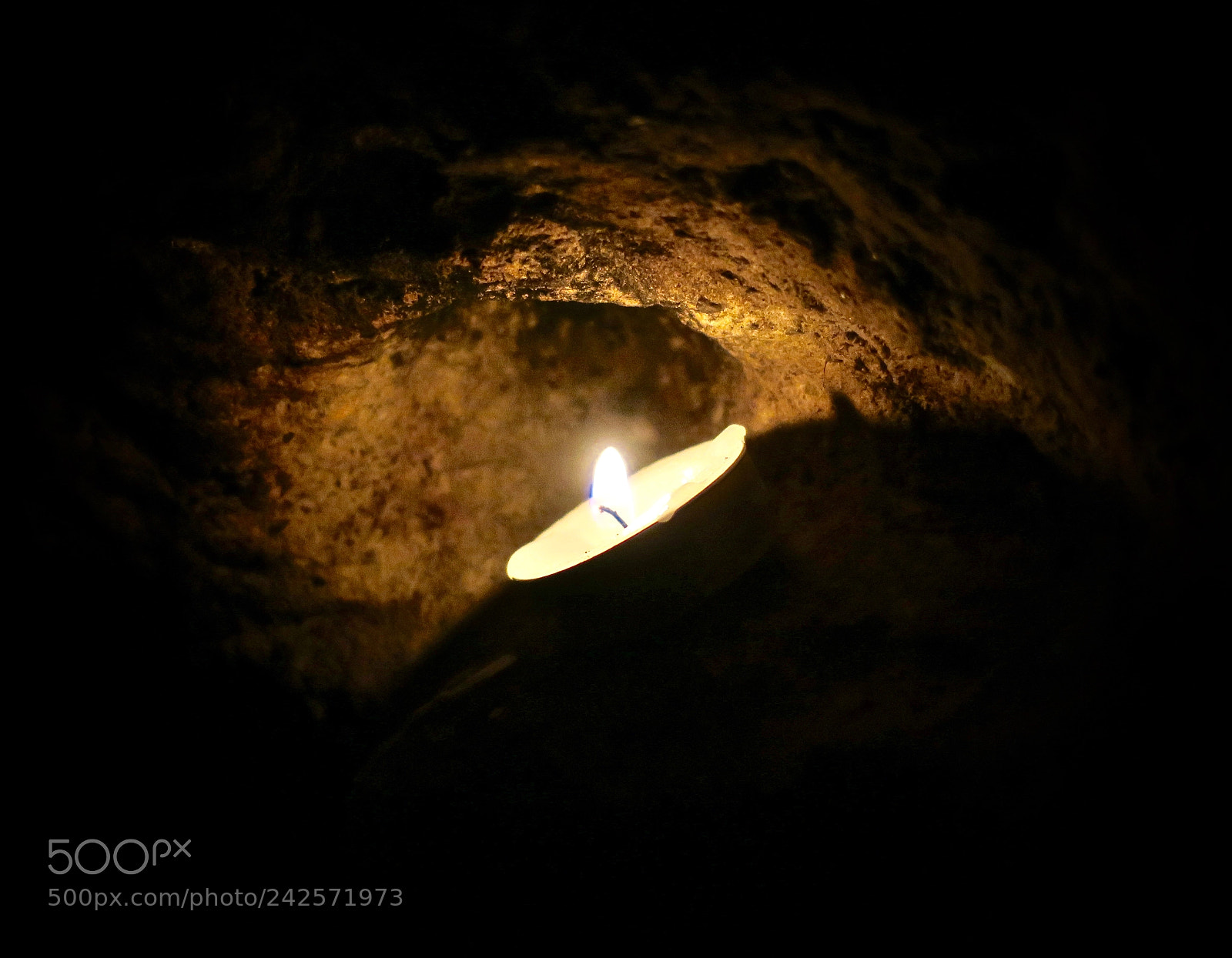 Canon PowerShot G9 X sample photo. Candle in rock shelter photography