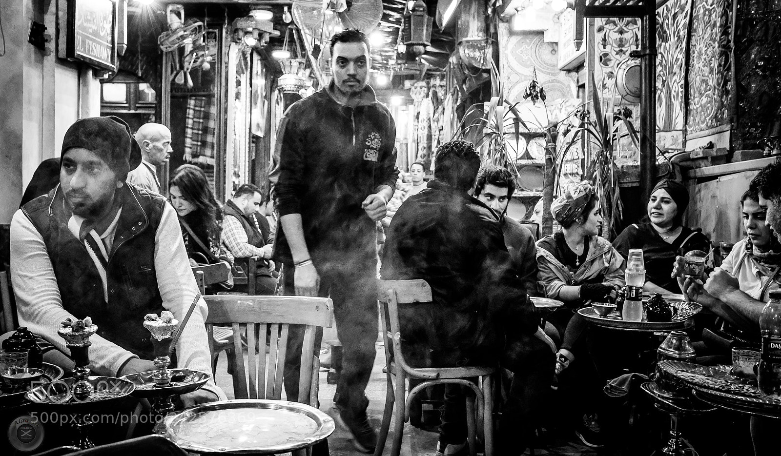 Fujifilm X-E2S sample photo. Al fishawy cafe photography