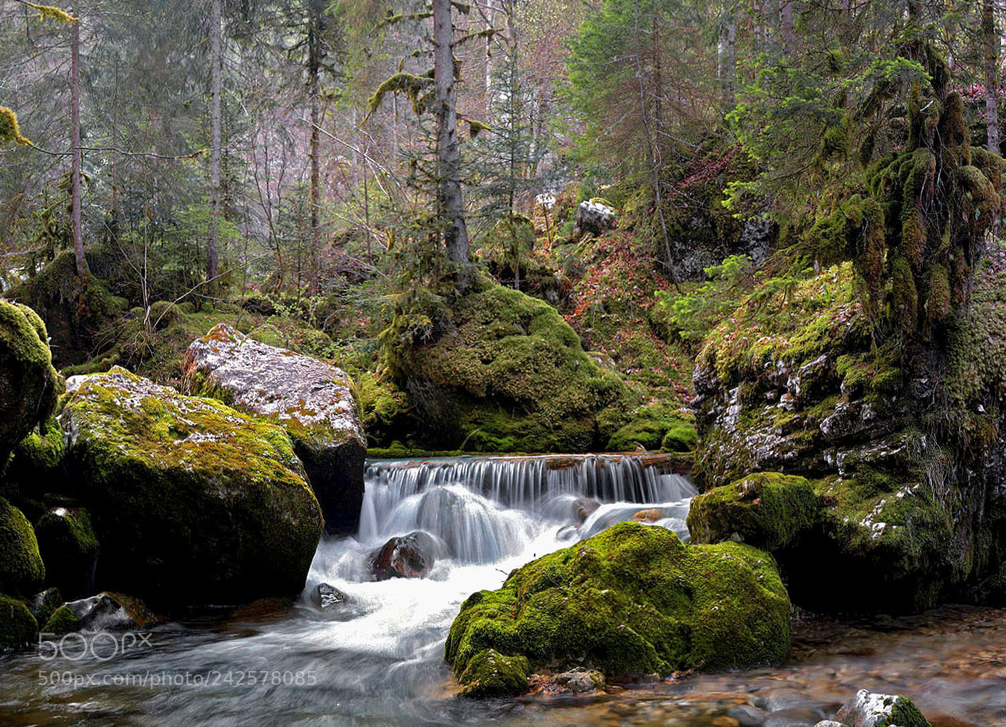Sony Alpha DSLR-A350 sample photo. Little waterfall photography