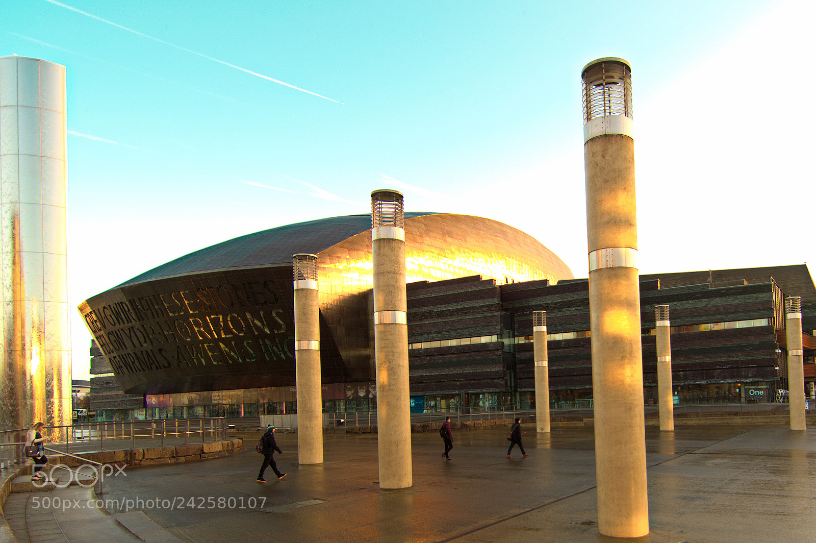 Nikon D3200 sample photo. Wales millennium centre and photography