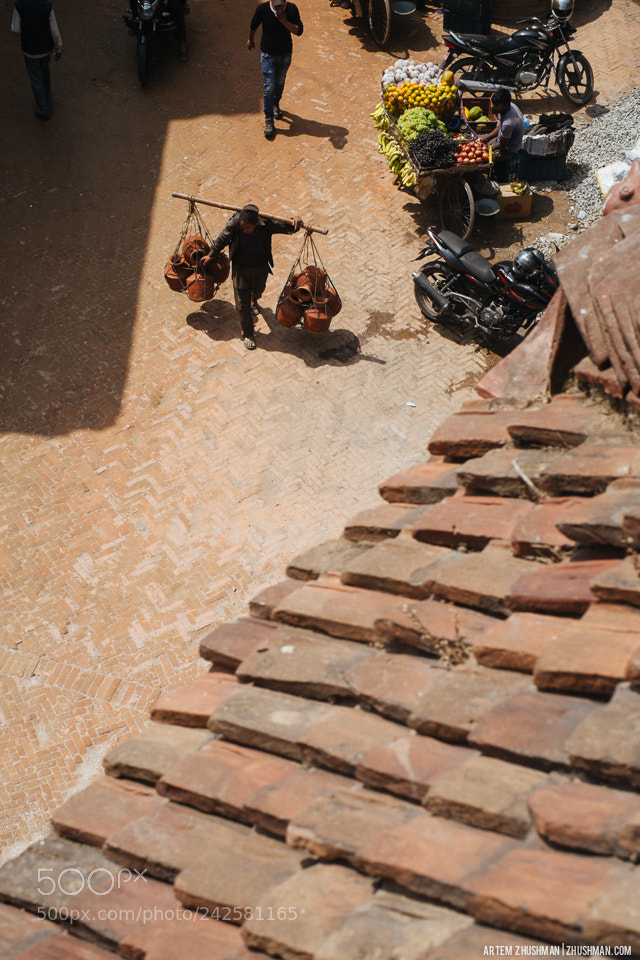 Fujifilm X-Pro1 sample photo. Bhaktapur streets photography