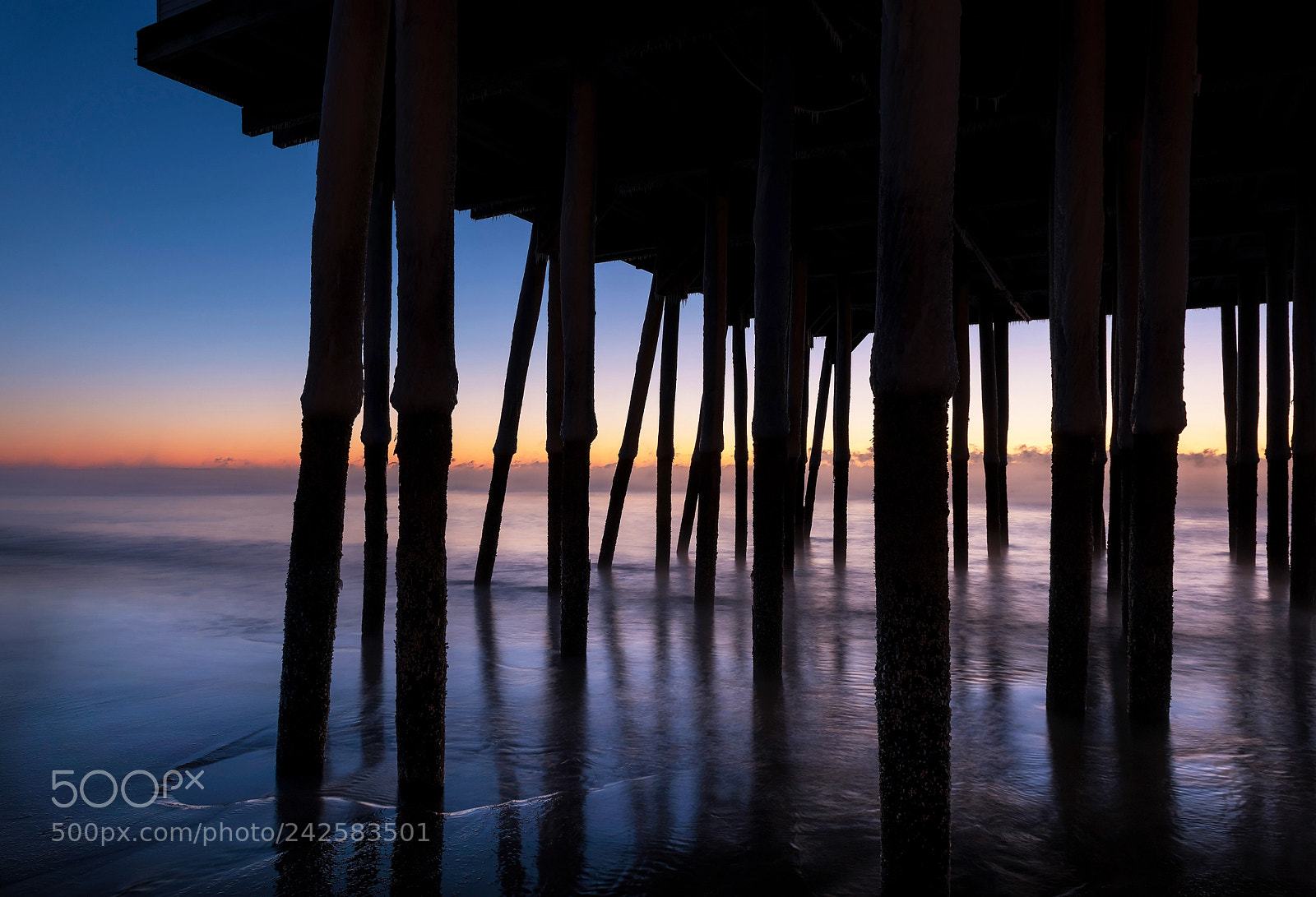 Nikon D810 sample photo. Pier at dawn photography