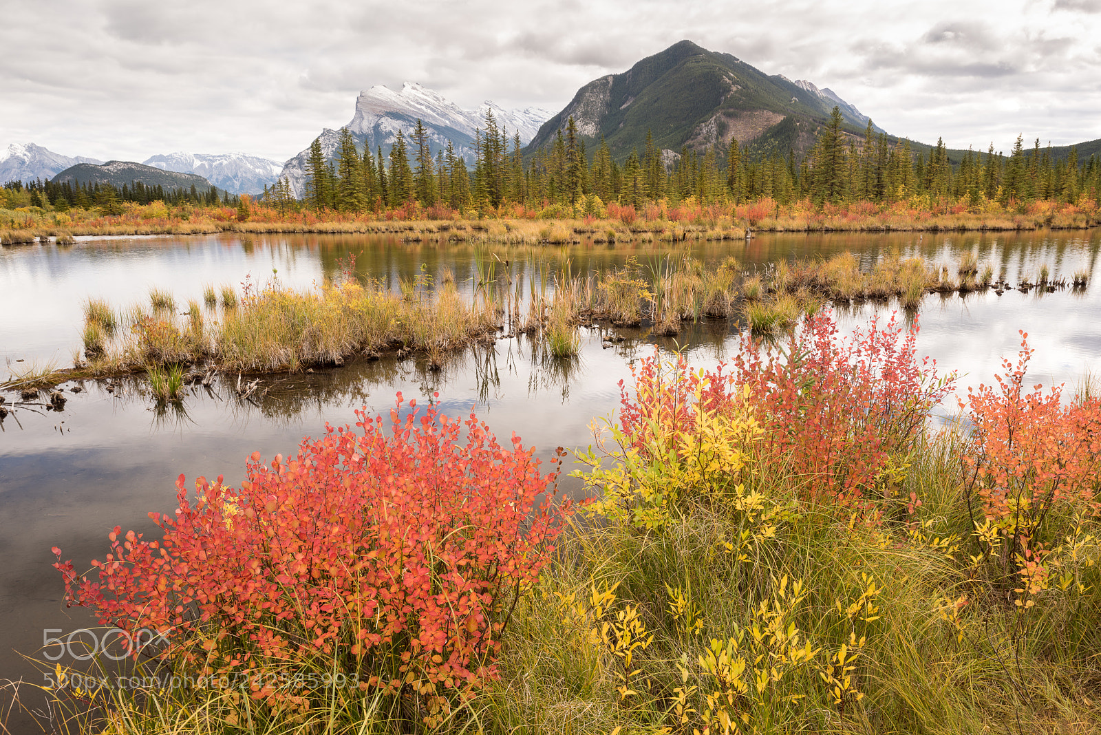 Nikon D810 sample photo. Vermillion lakes #5 photography