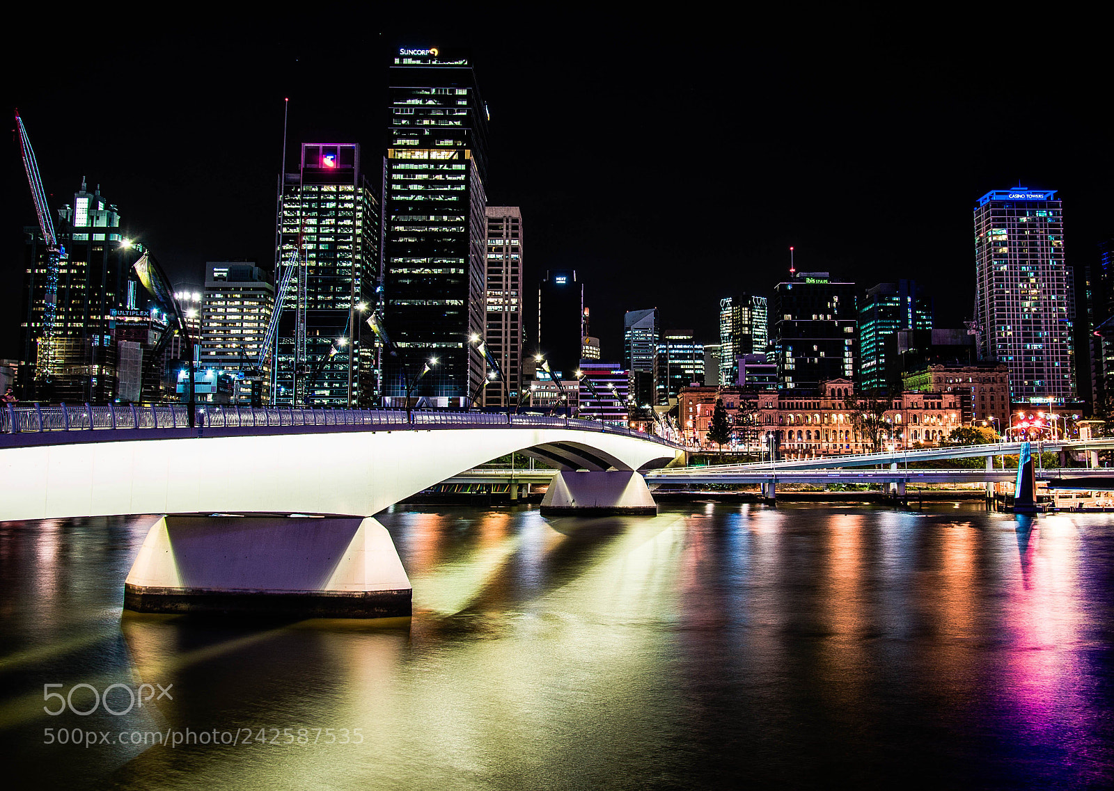 Nikon D610 sample photo. Brisbane nightscape photography