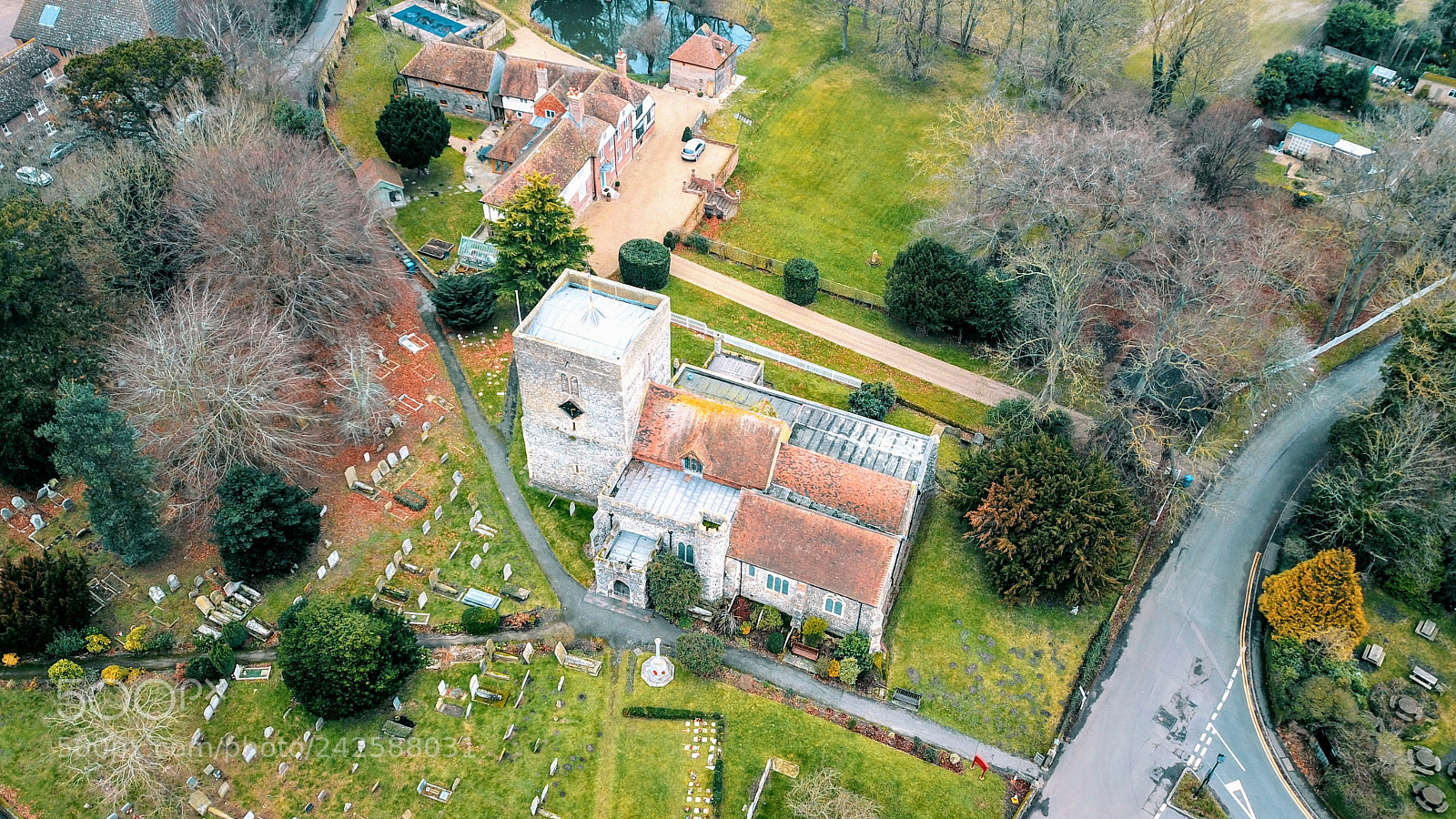 DJI FC220 sample photo. Borden church photography