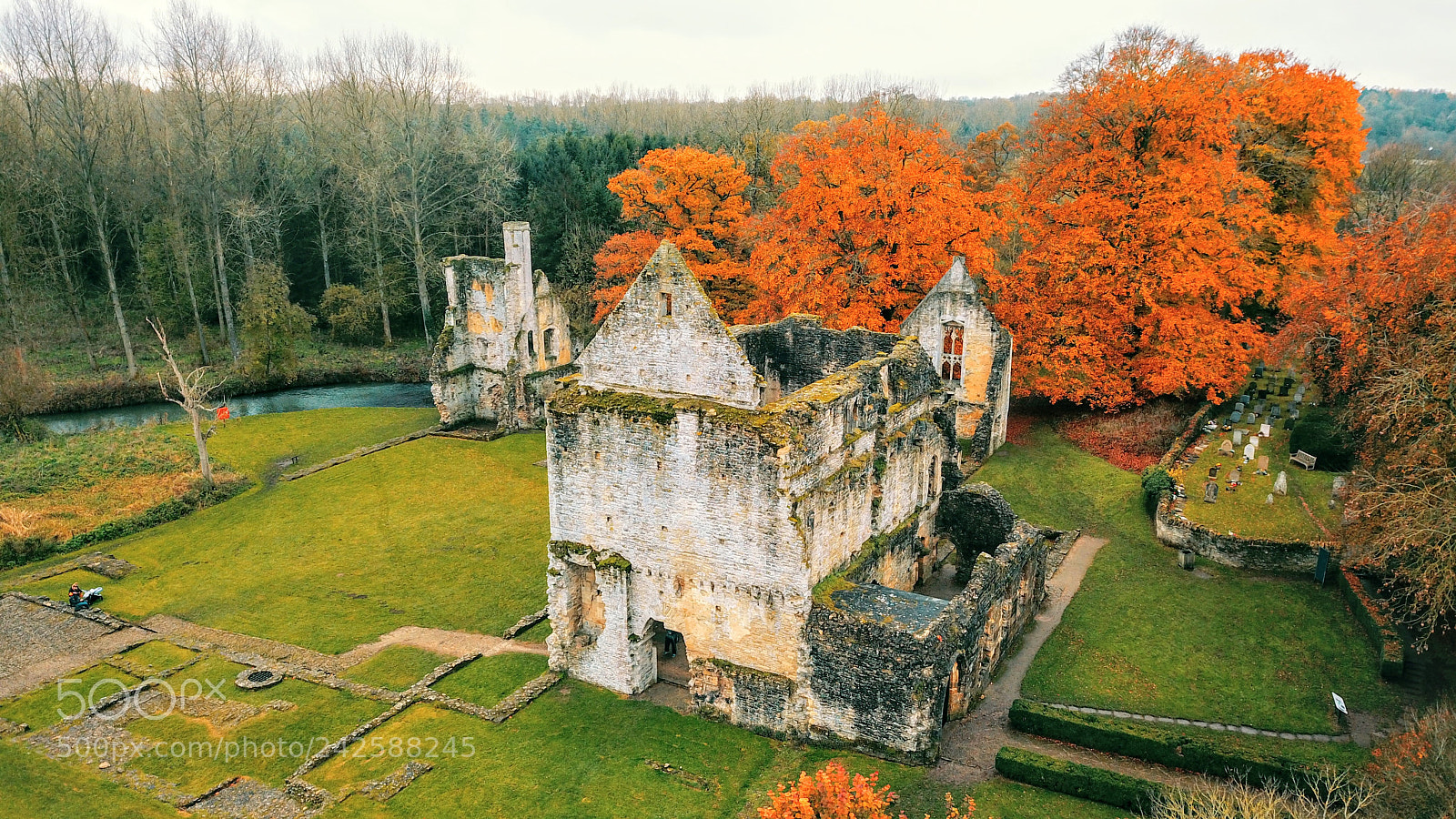 DJI FC220 sample photo. Minster lovell hall photography