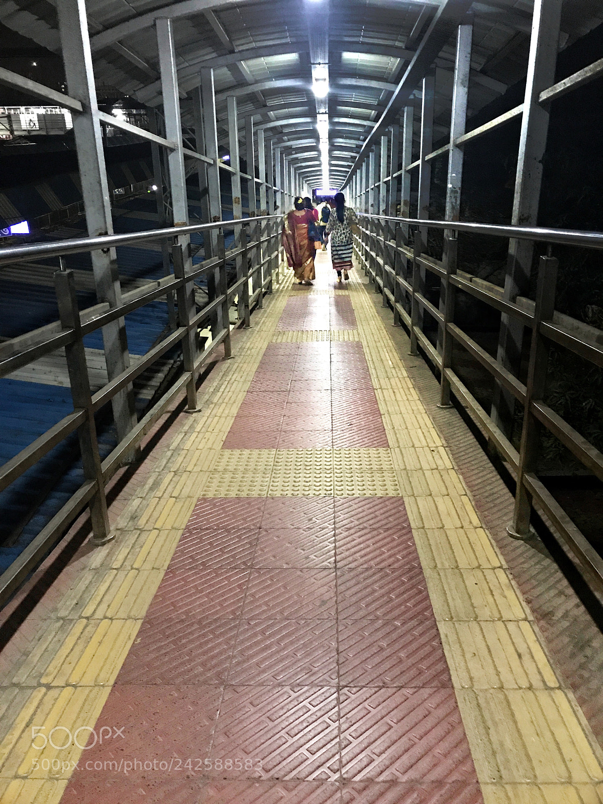 Apple iPhone 7 Plus sample photo. Lighted railway corridor clicked photography