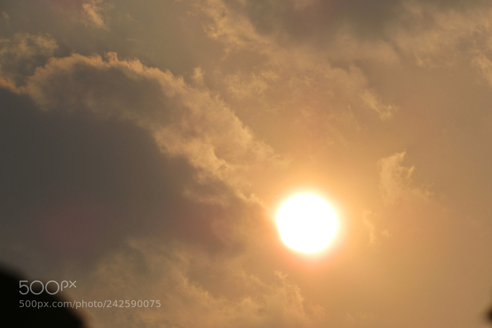 Canon PowerShot SX520 HS sample photo. Dark sun photography