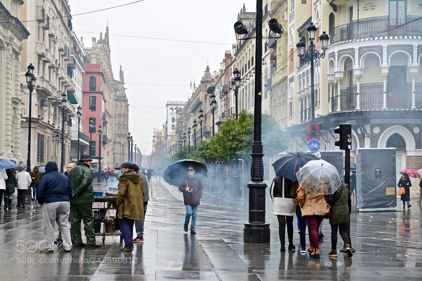 Nikon D7100 sample photo. La lluvia en sevilla photography