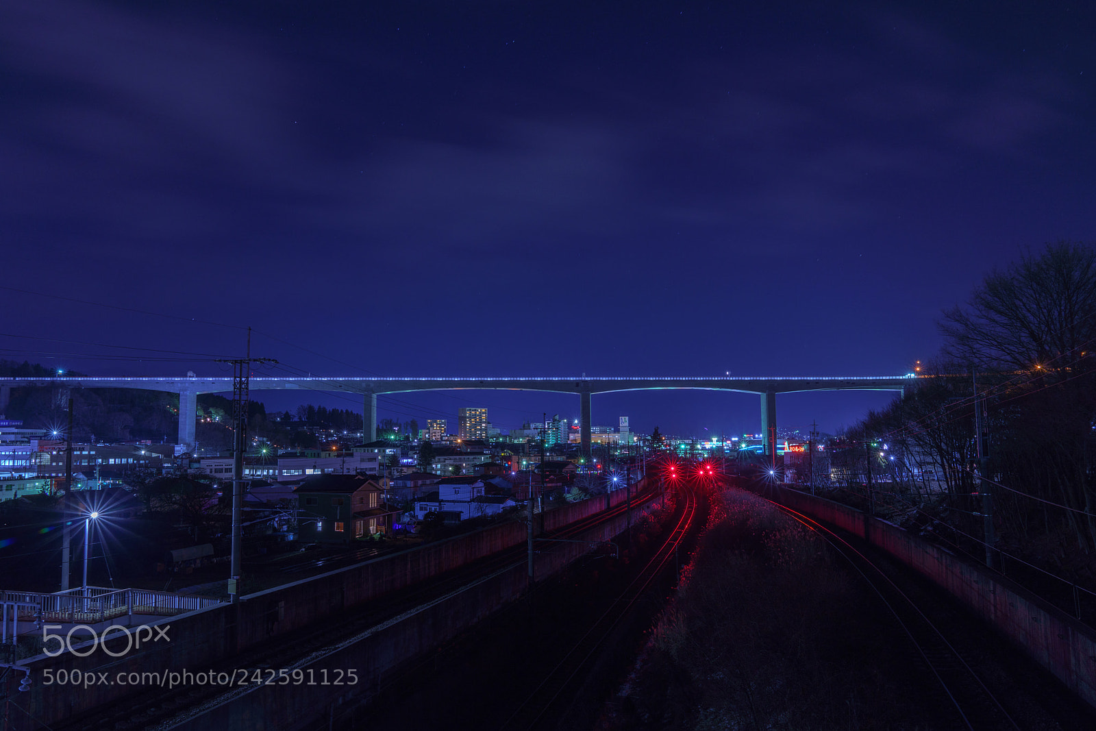 Sony a7R III sample photo. Night view photography