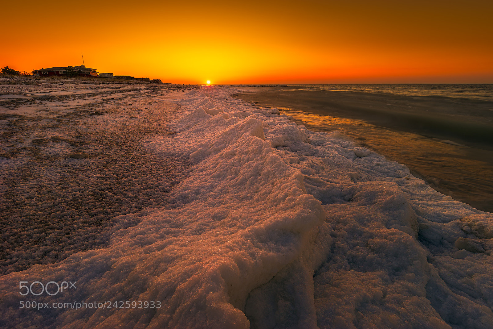 Sony a7 sample photo. Frozen beach photography