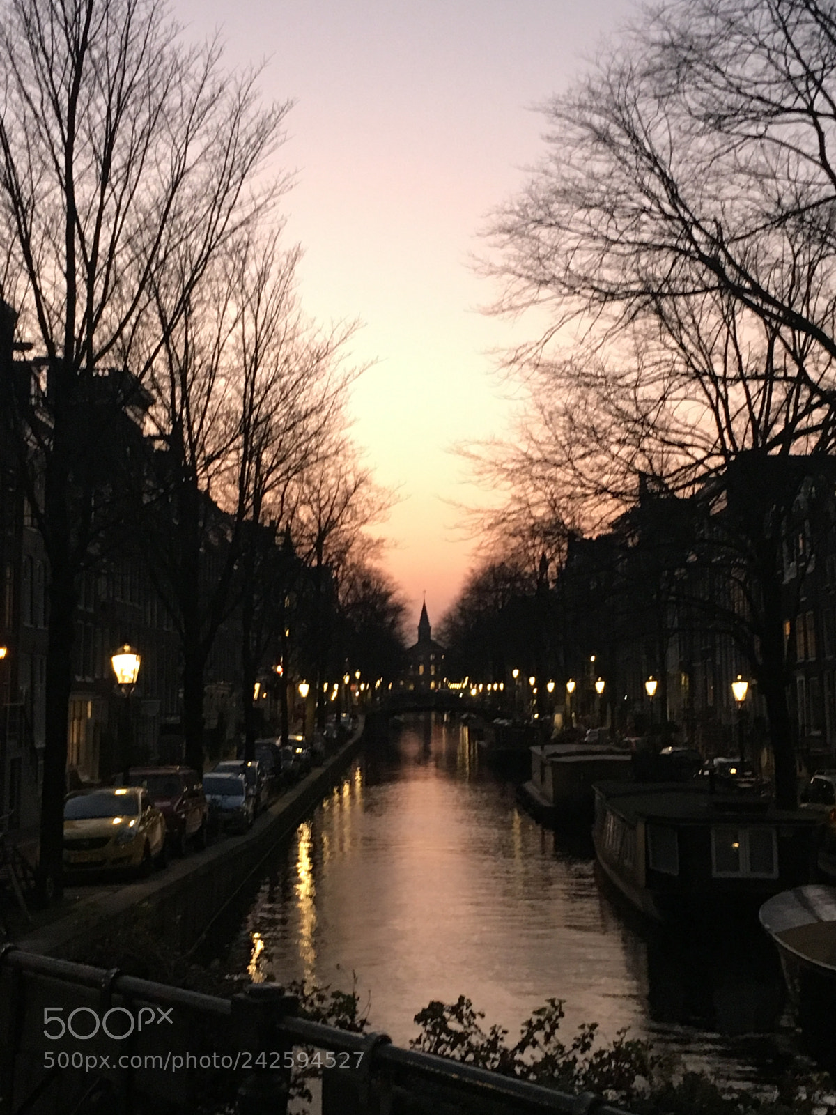 Apple iPhone 6s sample photo. Night falls over amsterdam photography