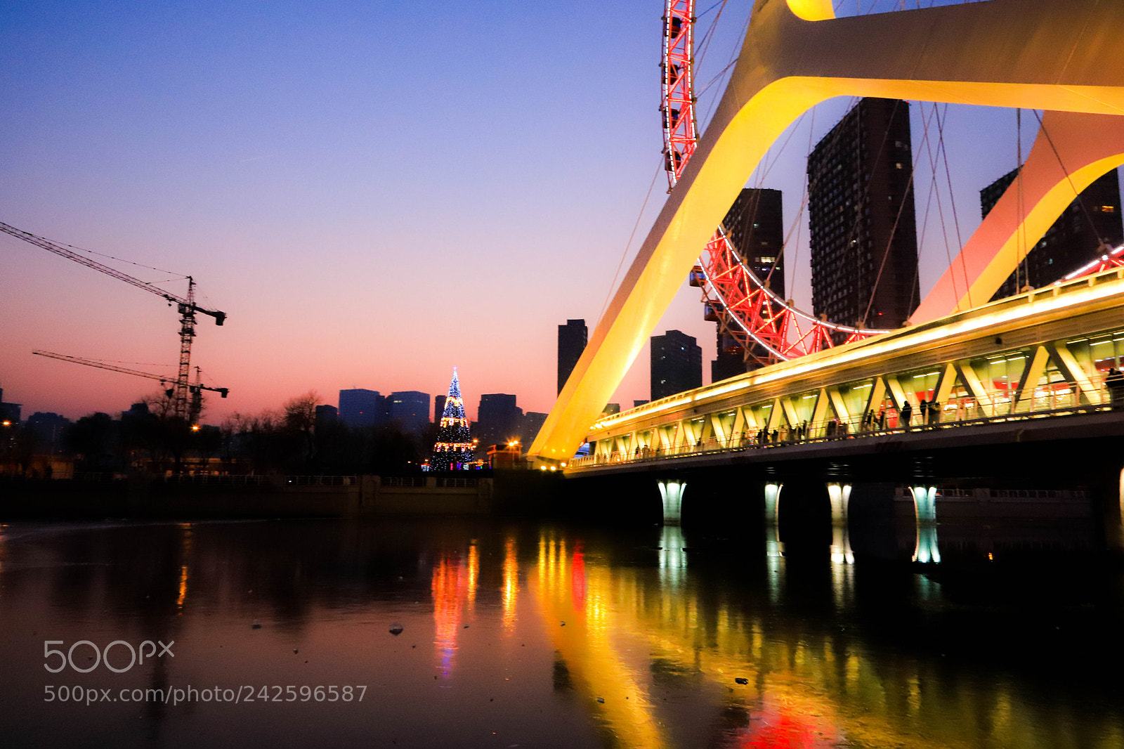 Canon EOS 6D Mark II sample photo. Puentes reflectadas photography