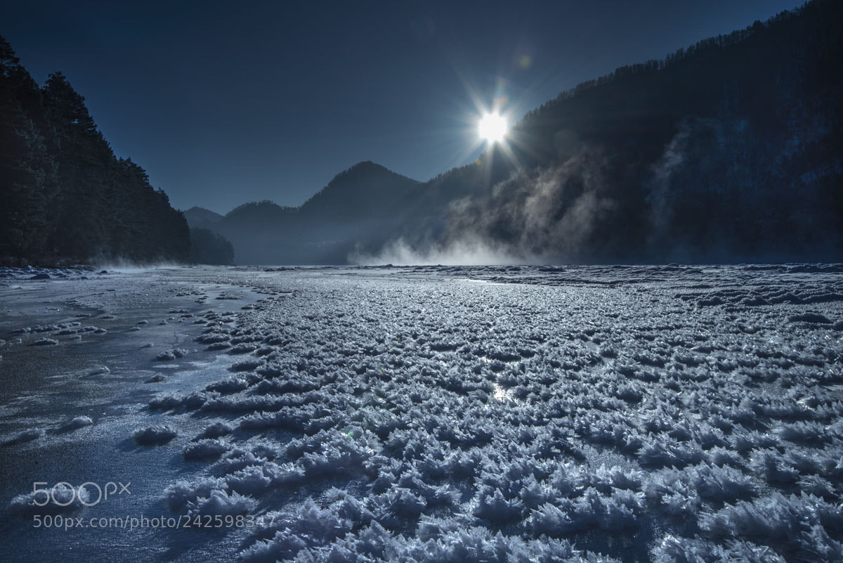 Nikon D610 sample photo. Ice and sun photography