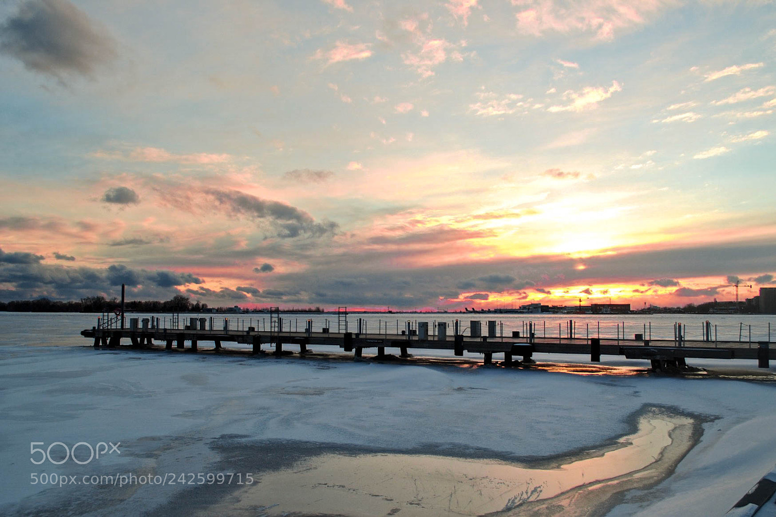 Nikon D3000 sample photo. Winter sunset. photography