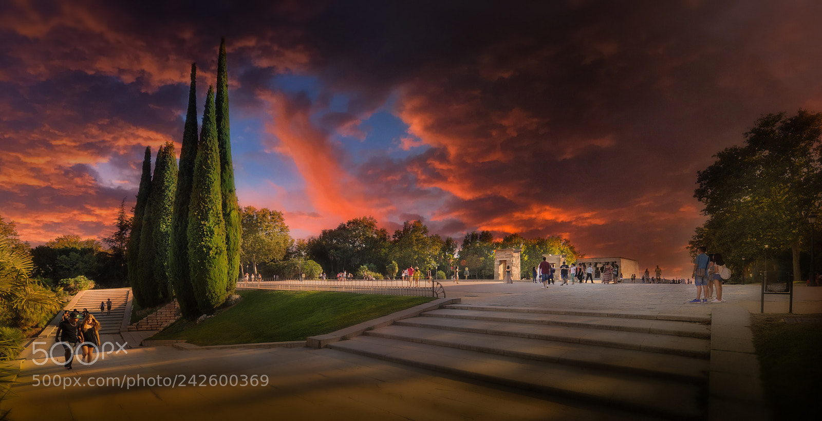 Nikon D3S sample photo. Debod temple, barcelona photography