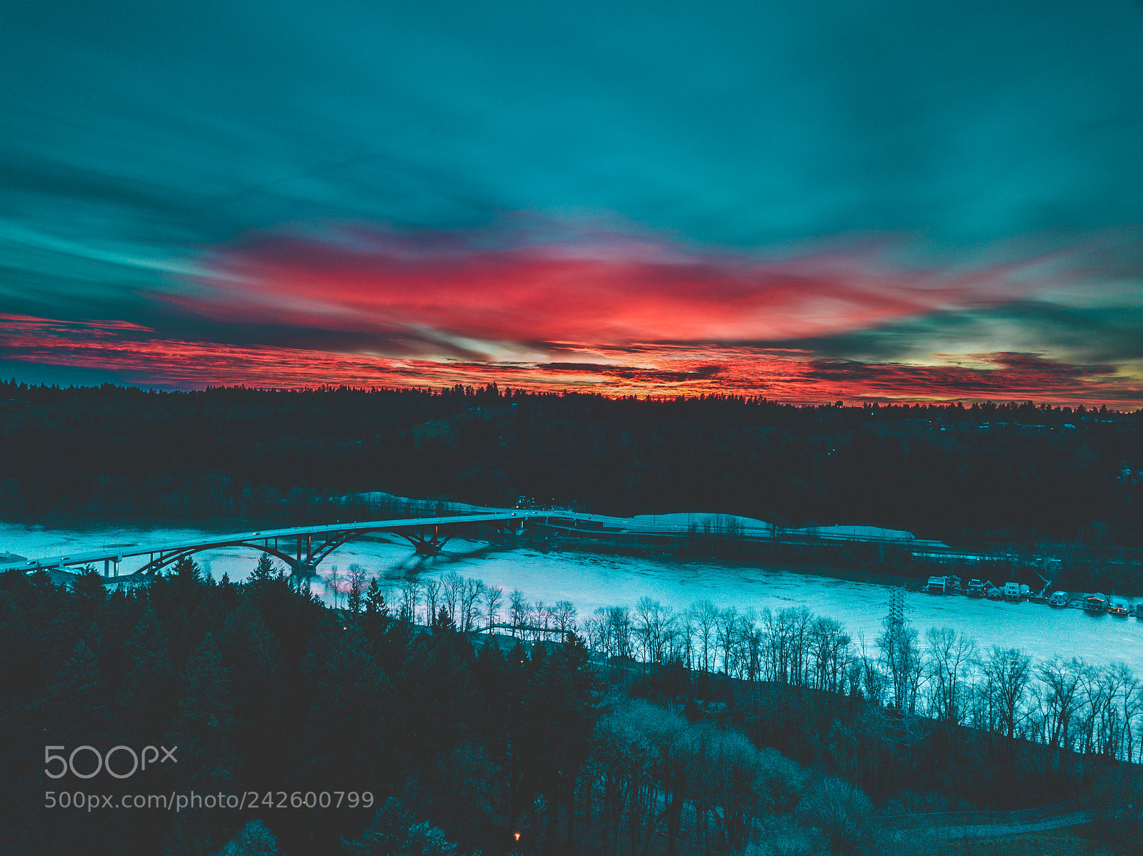 DJI FC220 sample photo. Last sunset of 2017 photography