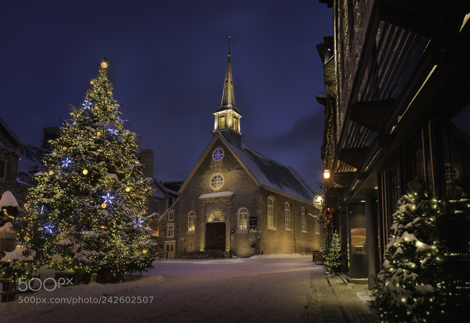 Nikon D810 sample photo. Old quebec church and photography