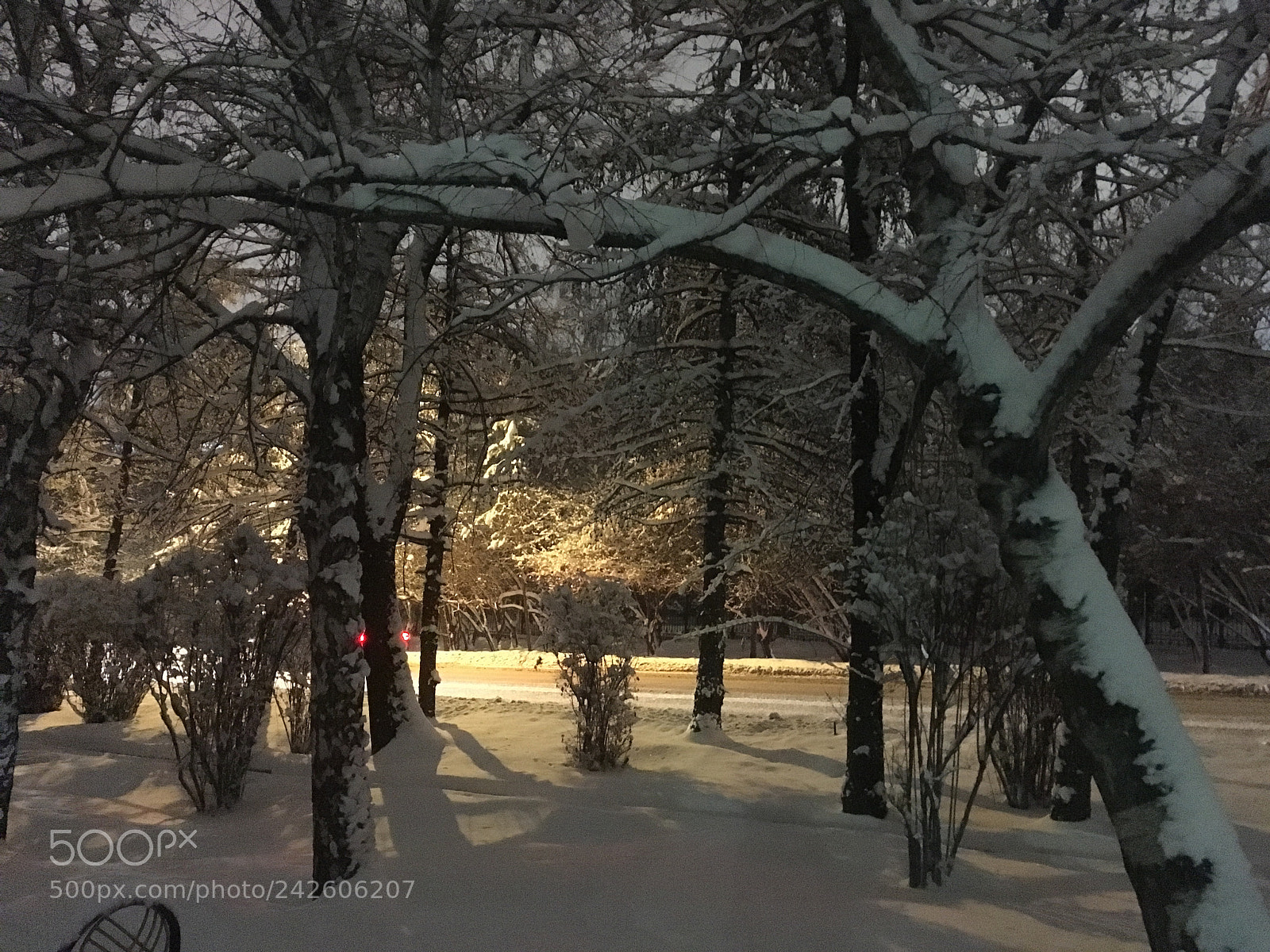 Apple iPhone SE sample photo. Winter evening in almaty 3 photography