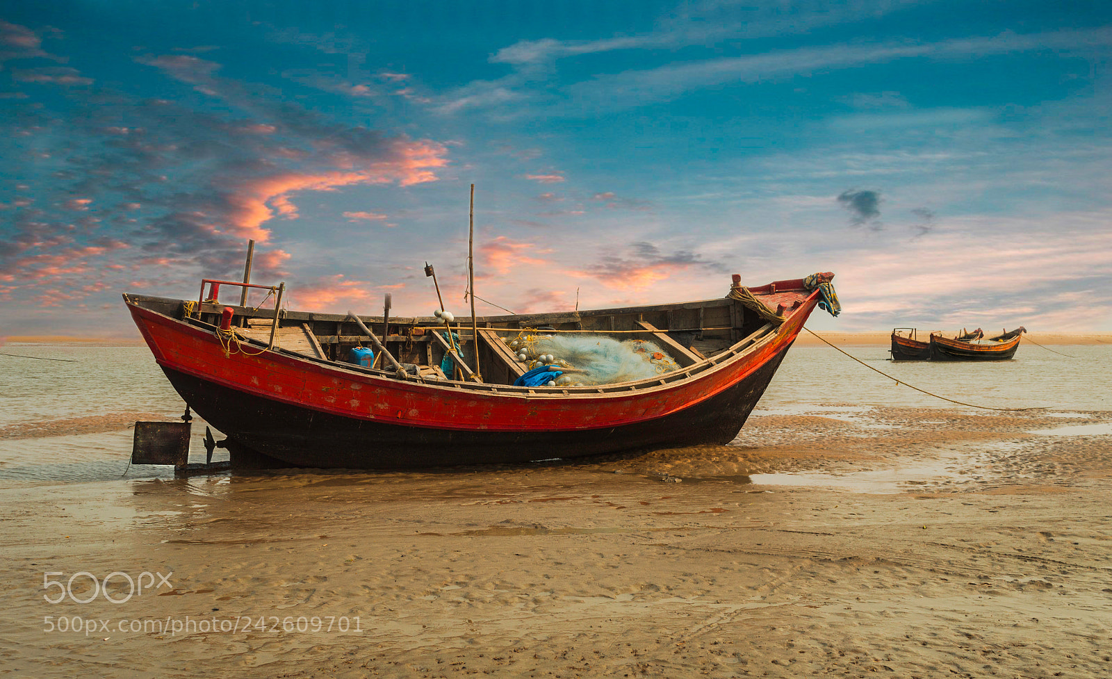 Nikon D3200 sample photo. Boat and sunset photography
