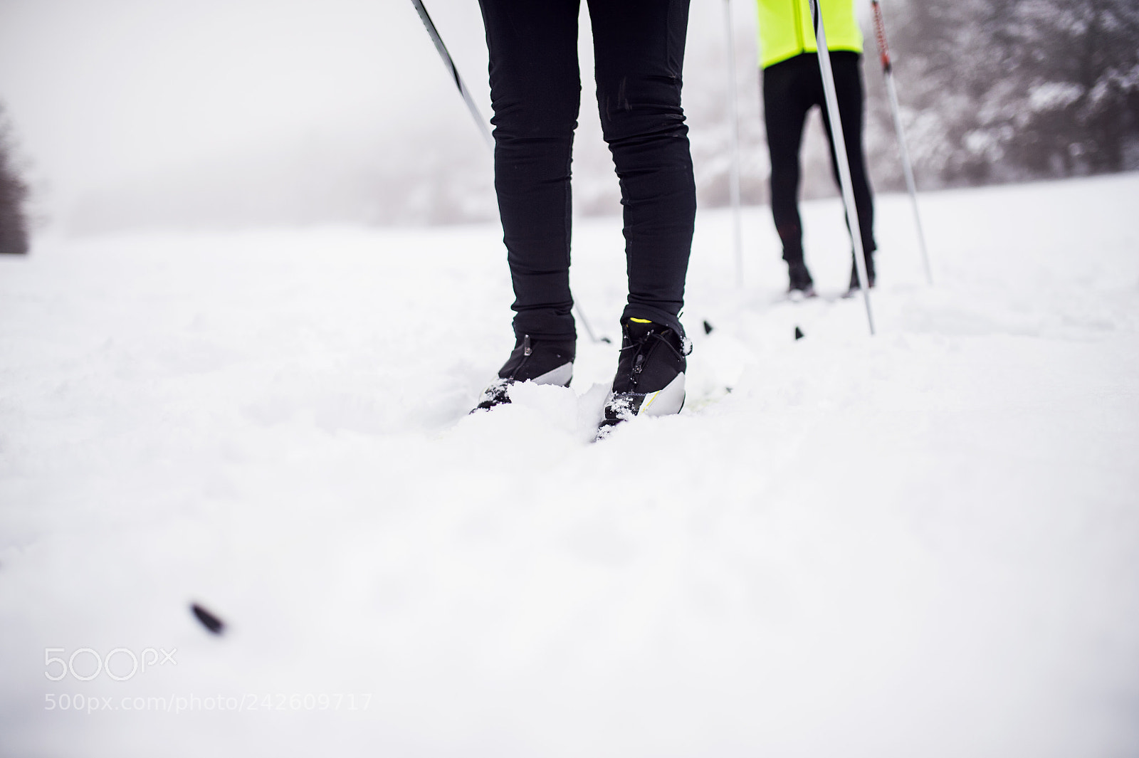Nikon D4S sample photo. Senior couple cross-country skiing. photography