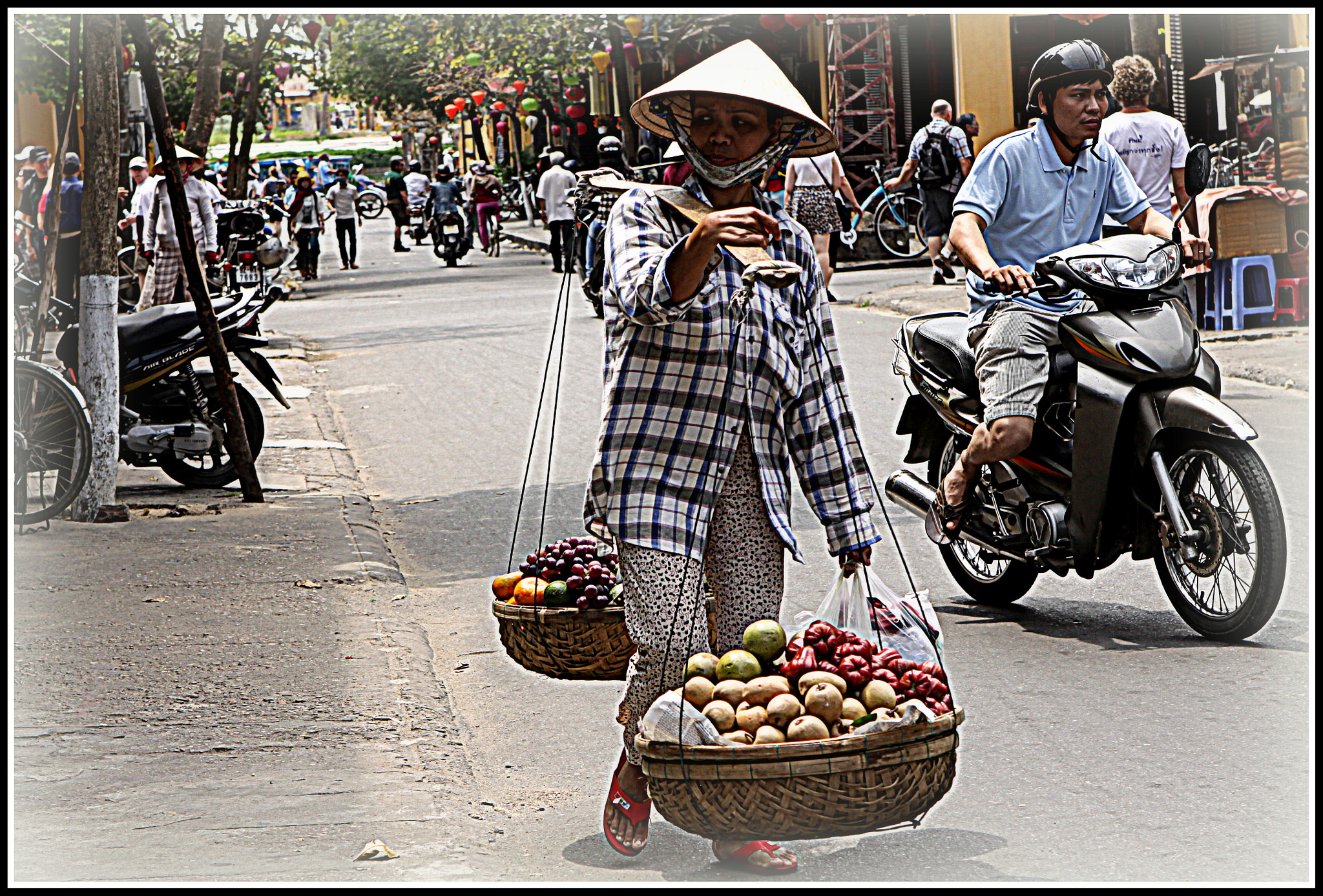 Canon EOS 50D sample photo. Street vendor trilogy photography