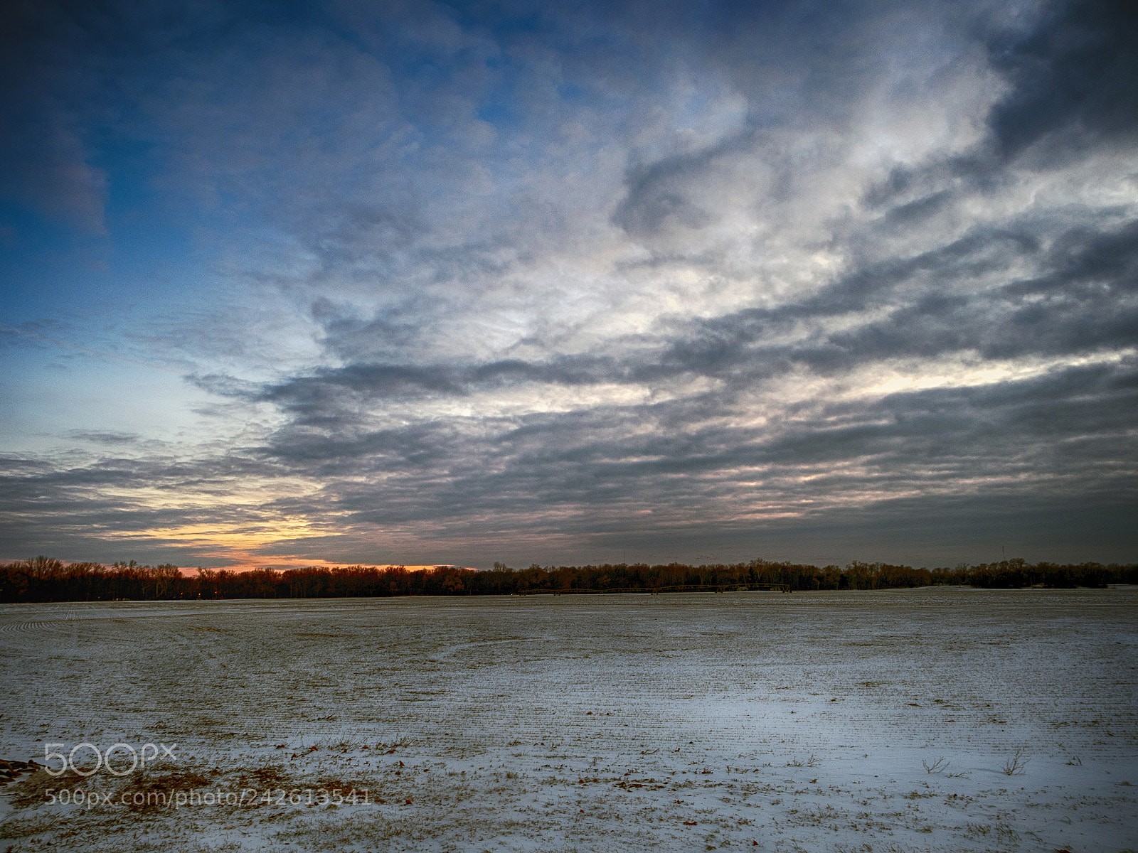 Olympus OM-D E-M5 II sample photo. Winter's sunset photography