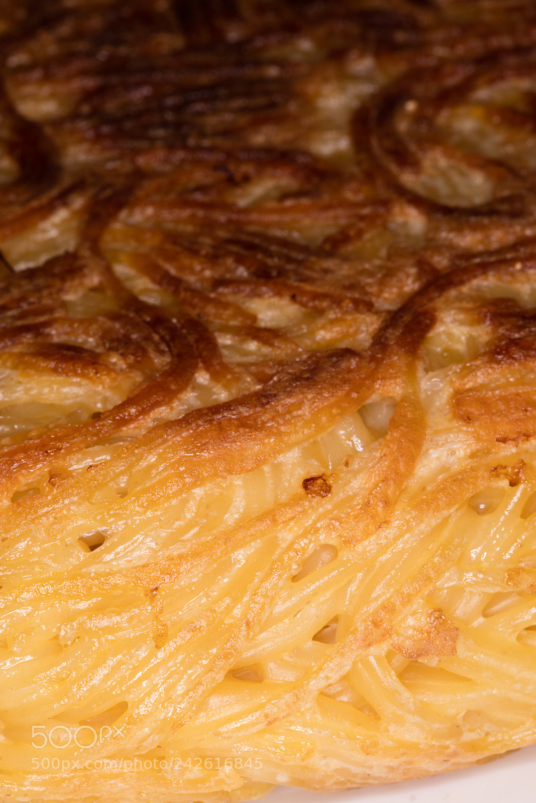 Canon EOS 5DS R sample photo. Close-up of spaghetti frittata photography