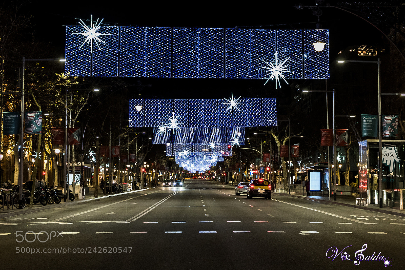 Nikon D7500 sample photo. Xmas night in bcn photography