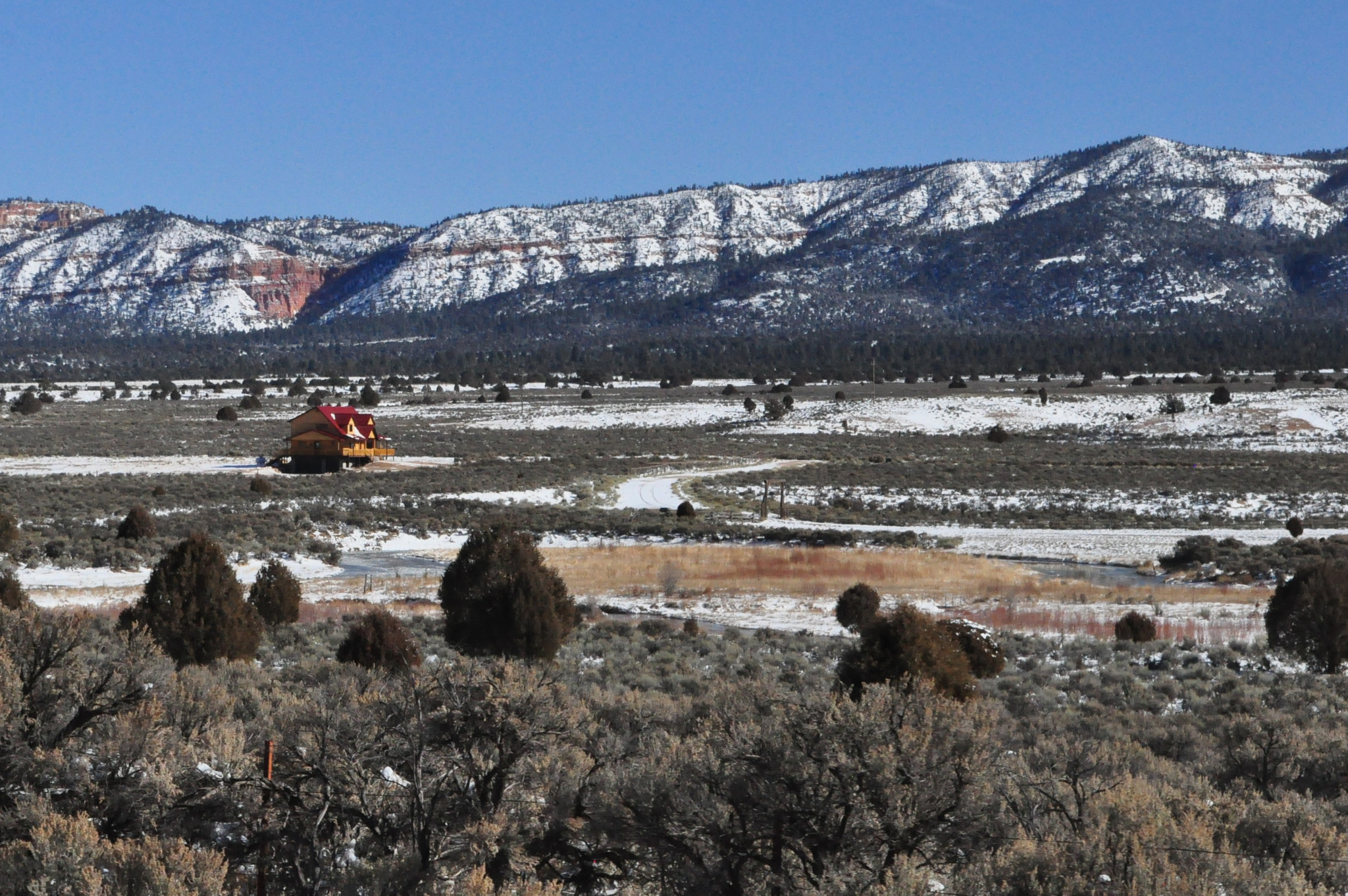 Nikon D90 sample photo. The red house photography