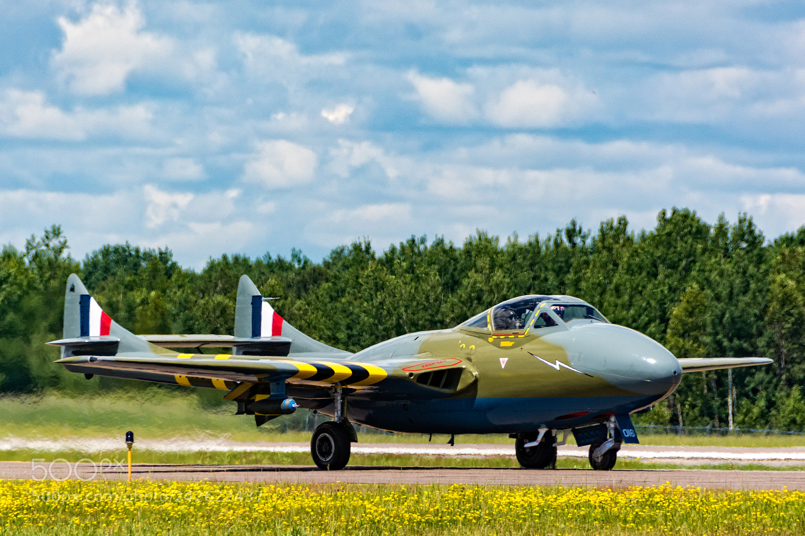 Nikon D7100 sample photo. De havilland vampire photography