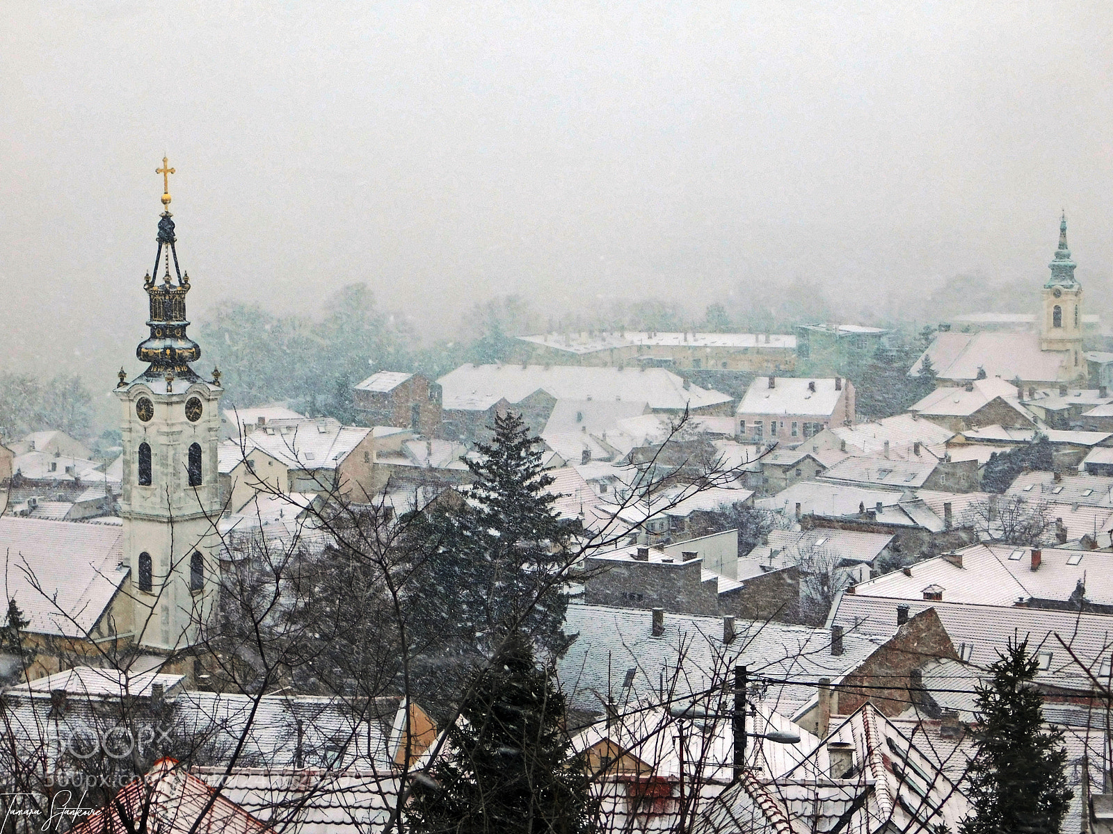 Nikon Coolpix B500 sample photo. City covered in snow photography