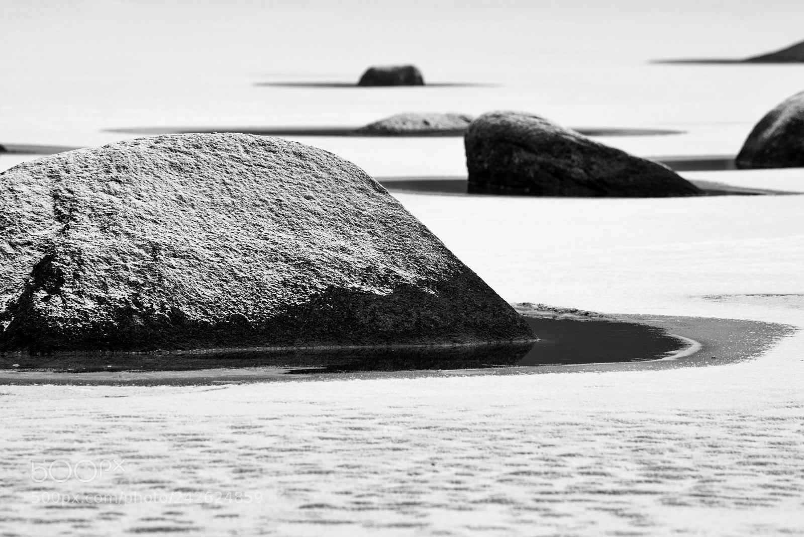 Nikon D600 sample photo. Stones on icy surface photography