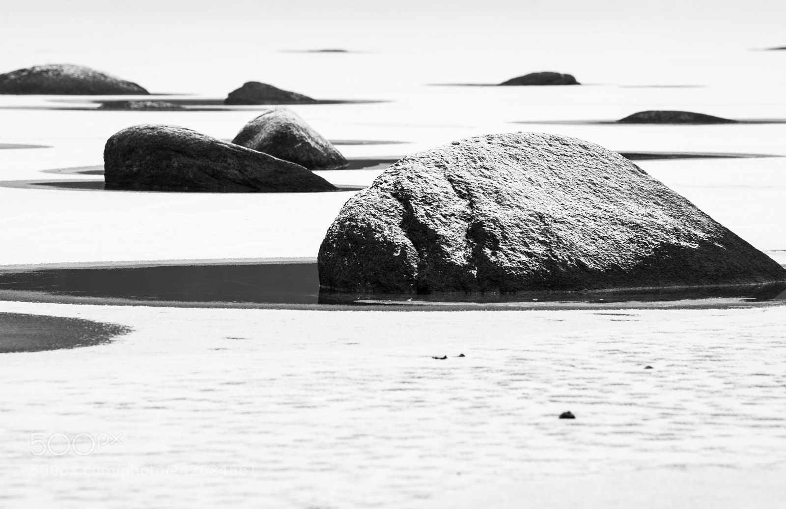Nikon D600 sample photo. Stones on icy surface photography