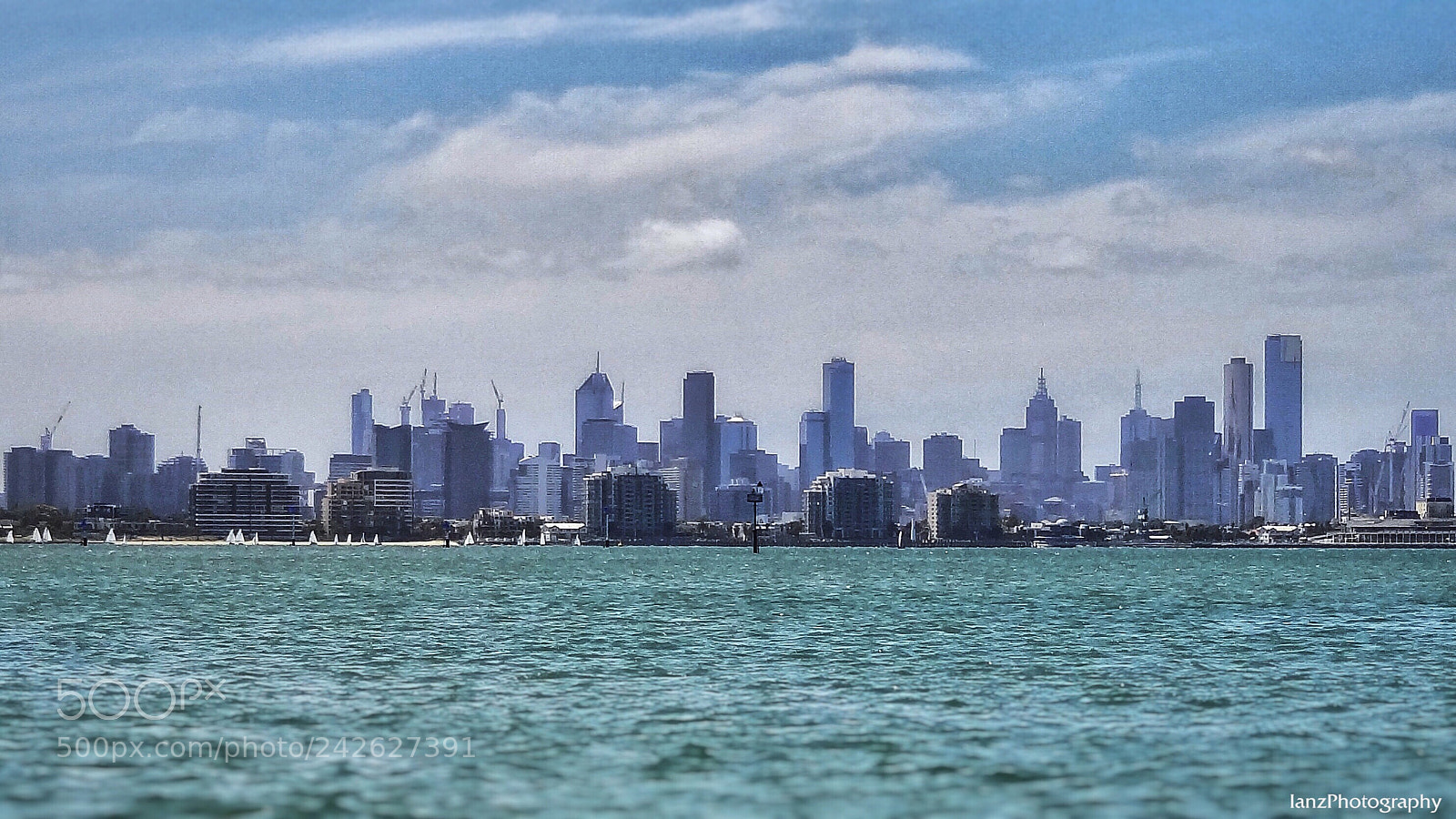 Sony Cyber-shot DSC-HX9V sample photo. Melbourne skyline photography