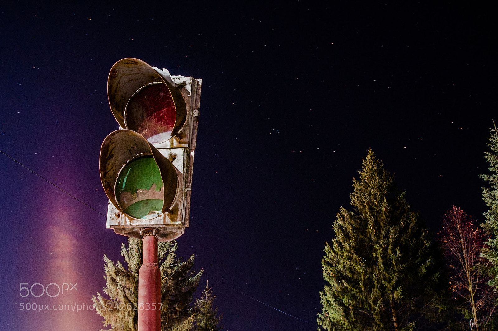 Nikon D90 sample photo. Traffic light photography